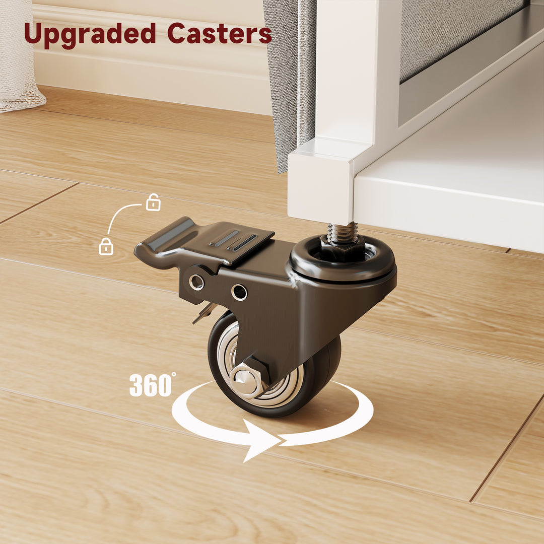 2 Tier Industrial-Grade Printer Stand with Drawer