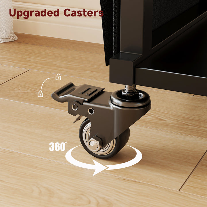 2 Tier Industrial-Grade Printer Stand with Drawer