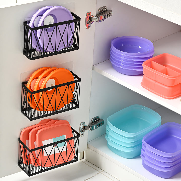 Cabinet Organizer - Adhesive Lid Organizer