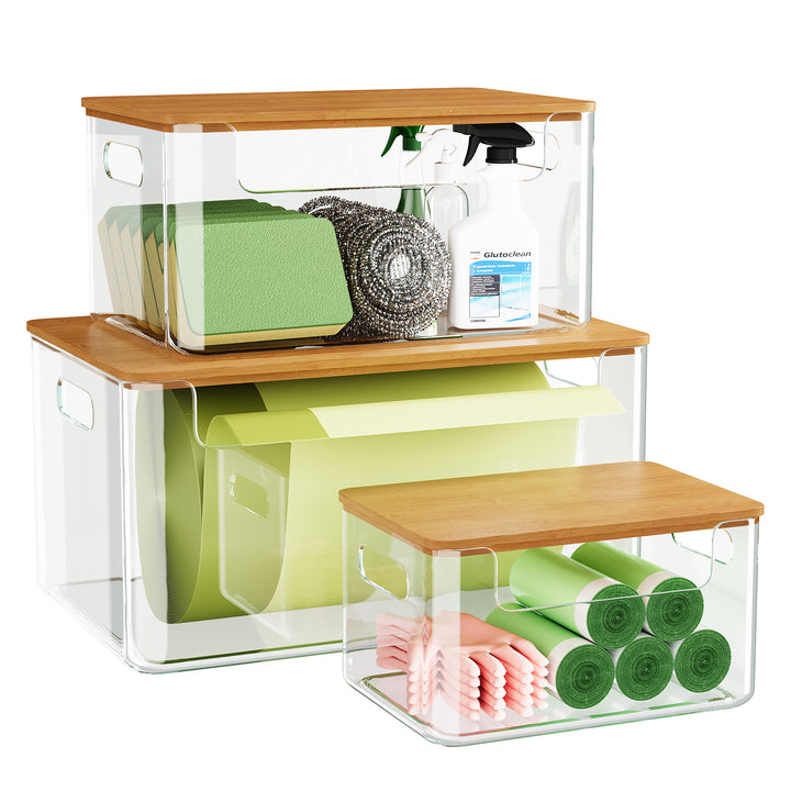 Trash Bag Holder Dispenser with Lid