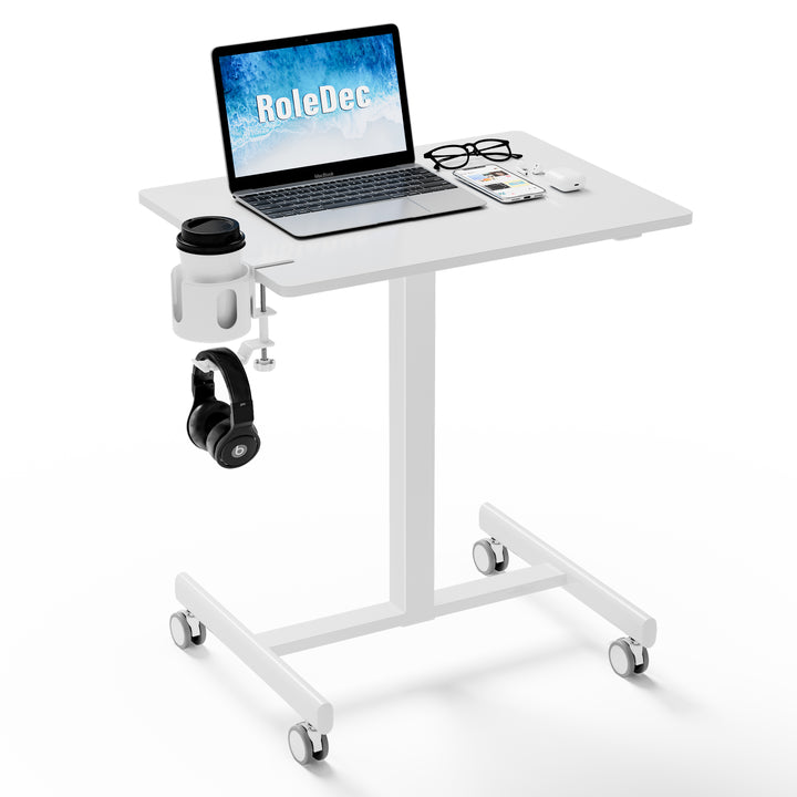 Standing Desk, Small Portable Desk with Wheels