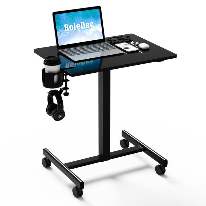 Standing Desk, Small Portable Desk with Wheels
