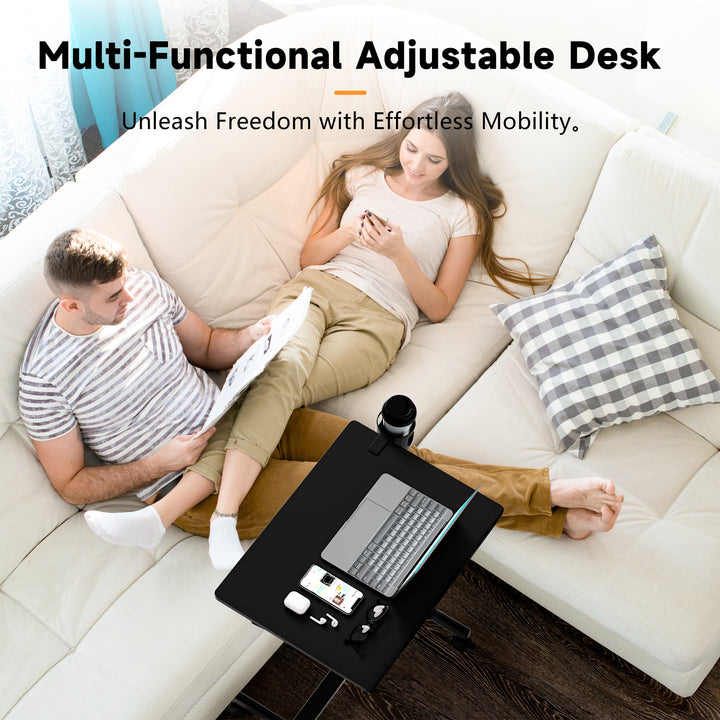 Standing Desk, Small Portable Desk with Wheels