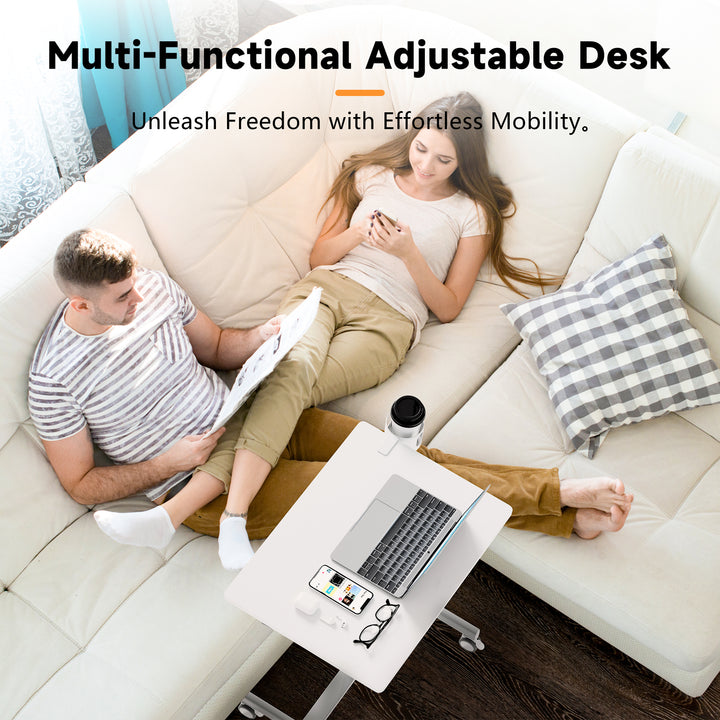 Standing Desk, Small Portable Desk with Wheels